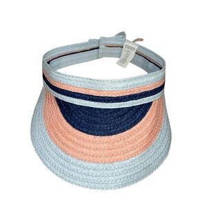 Gymboree Blue Stripe Visor Girls Hat(Size XS/S)